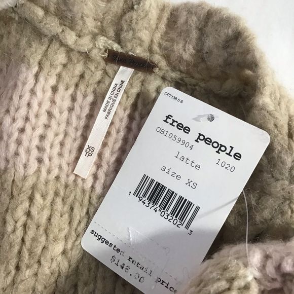 New Free People Fine Time Cardigan Sweater Latte - Picture 4 of 8